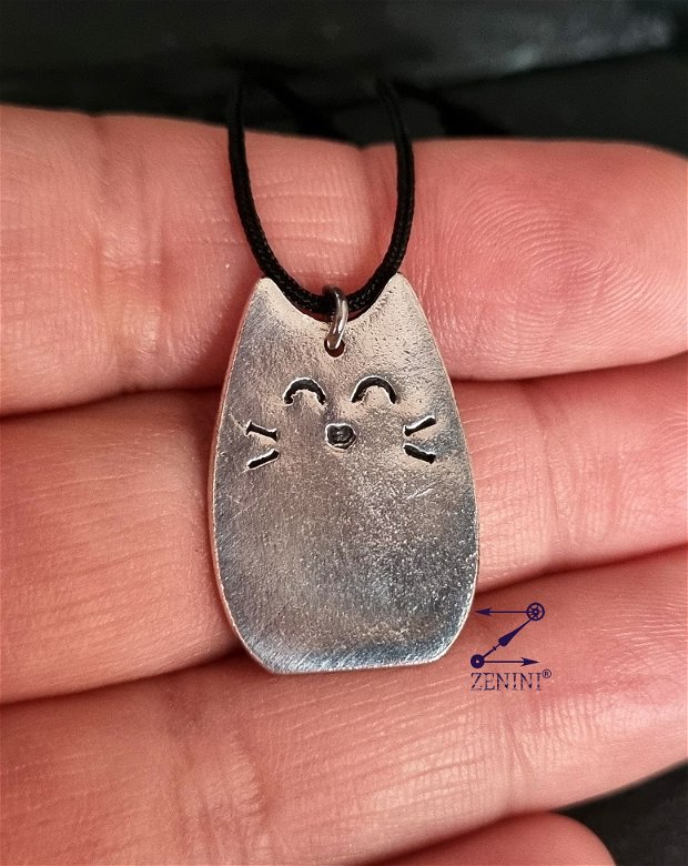 Medalion pisica argint, medalion pisica dolofana