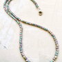 Colier CHOKER hematite argintii mate