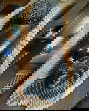 EXCEPȚIONALĂ SCULPTURĂ VINTAGE LEMN BAOBAB ARTA AFRICANA