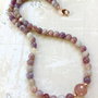 Colier CHOKER Turmalina pastel