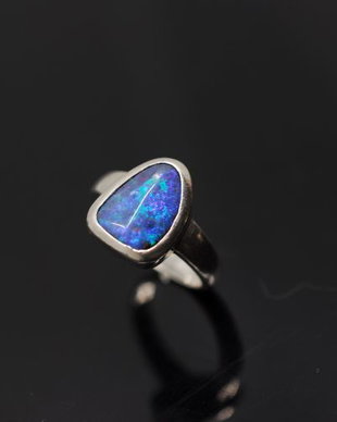 Inel din argint 925 si opal natural