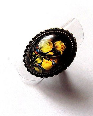 inel sticla cu flori  45721