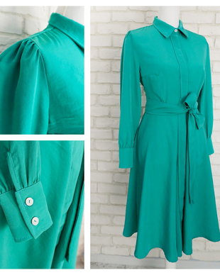 Rochie Eleganta Vaporoasa Verde