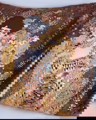 Perna decorativa Art Nouveau cu portret Adele Bloch Bauer