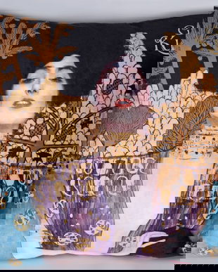 Perna decorativa Art Nouveau cu portret Judith