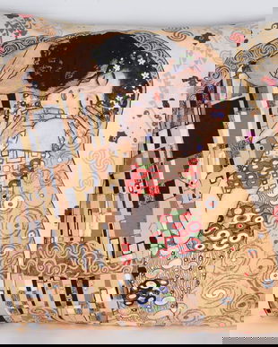 Perna decorativa Art Nouveau cu "Sarutul" Klimt