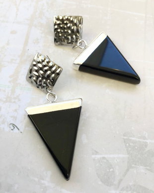 Cercei onix negru