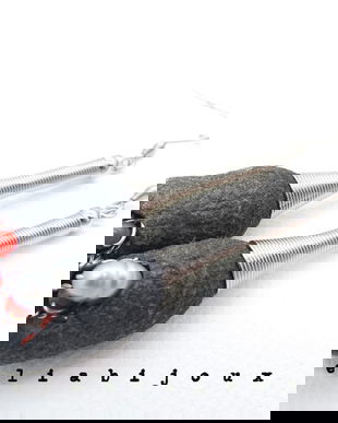 Cercei handmade statement unicat - coconi matase, perle, coral (cod1010)