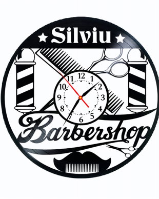 BARBERSHOP-ceas de perete (personalizabil)