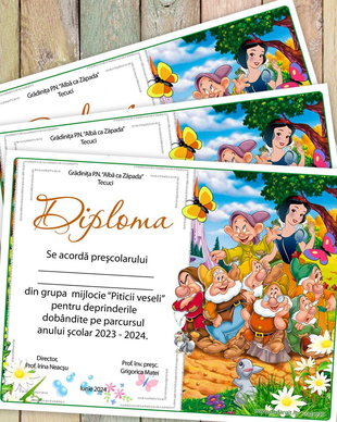 Diploma scolara personalizata