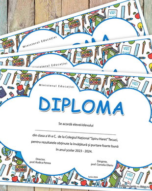 Diploma colara personalizata modl 176
