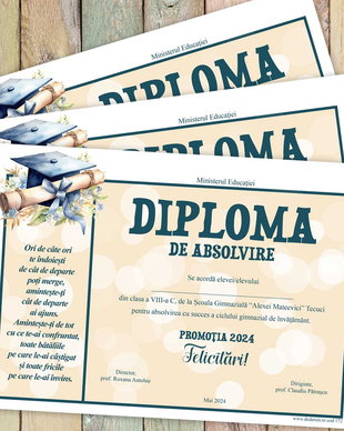 Diploma absolvire personalizata model 172
