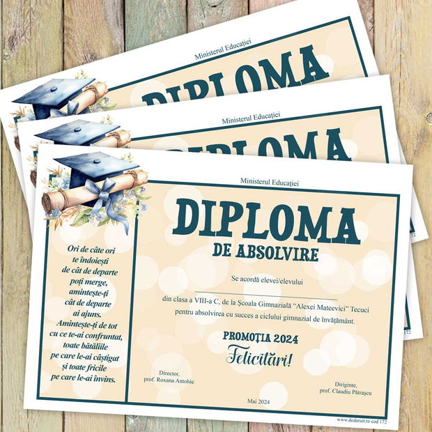 Diploma absolvire personalizata model 172