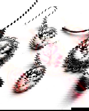 set sticla model retro 45445