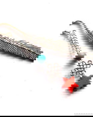 semn de carte cu howlite si turcoaz 45587