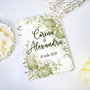 Guest book din lemn - Boho Green Flora
