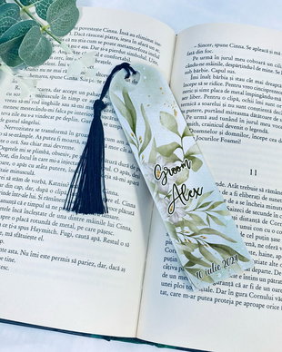 Semn de carte - Boho Green Flora