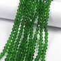 Cristale din sticla, biconice, 4 mm, verde inchis-11