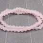 Cristale din sticla, biconice, frosted, 4 mm, roz-B26