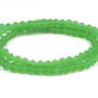 Cristale din sticla, biconice, frosted, 4 mm, verzi-B03