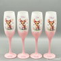 Set de 4 pahare personalizate pentru botez cu tematica Bambi