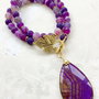 Colier vintage agate Frost mov