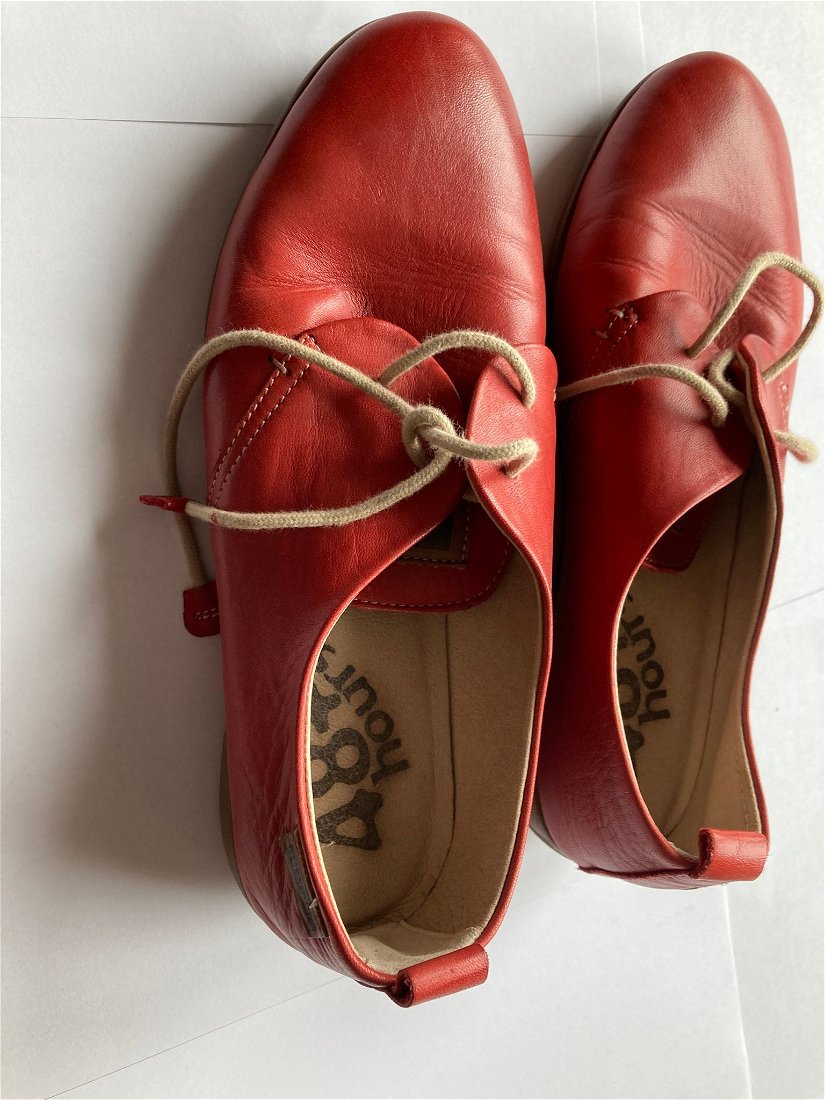 Pantofi rosii din piele +48 Hours