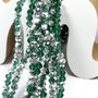 Cristale din sticla, rondelle, semiplacate, 3.5x3 mm, verde smarald-M15