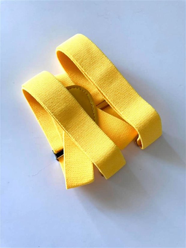 Bretele galbene pentru copii
