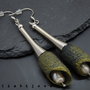 Cercei handmade statement unicat - coconi matase, perle (cod1014)