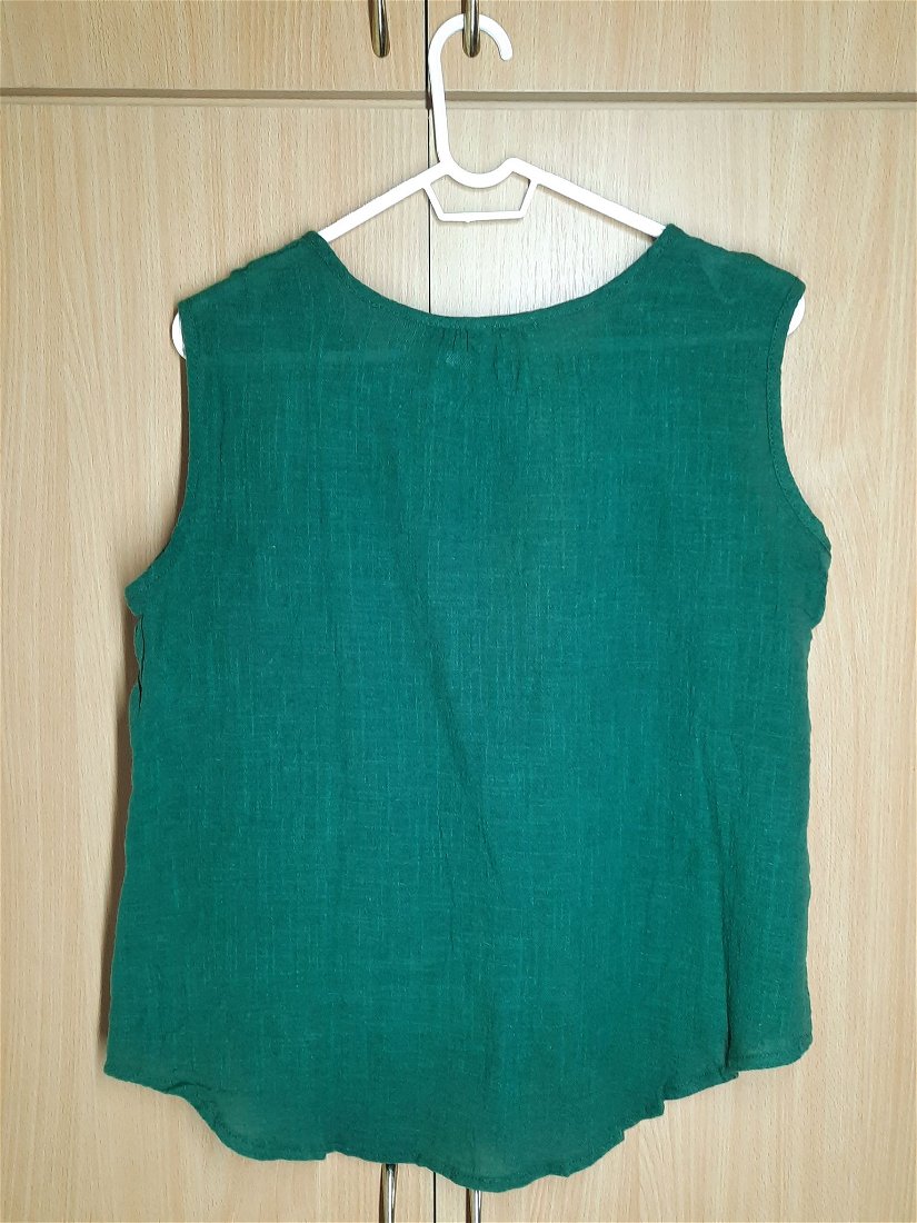 Bluză tip maiou damă, verde, mărimea 5XL