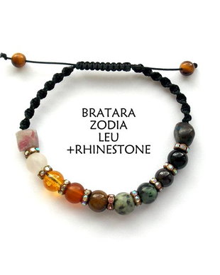 Bratara Zodia LEU+Rhinestone