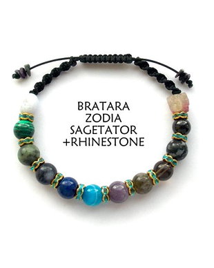 Bratara Zodia SAGETATOR+Rhinestone