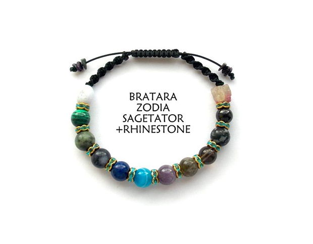 Bratara Zodia SAGETATOR+Rhinestone