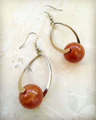 Cercei Boho Agate crackle