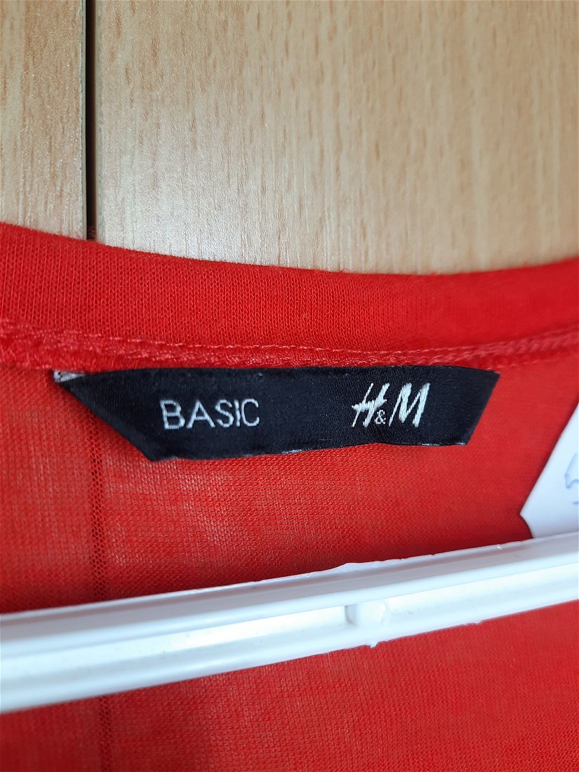 Maiou damă cu spate în T, "H&M Basic", roșu, mărimea L/XL