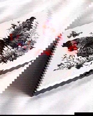 Cutie din lemn cu fluturas 45411