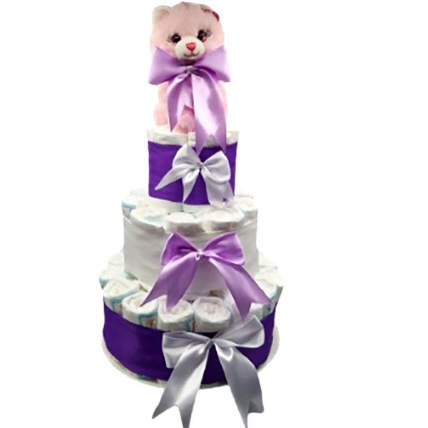 Tort pampers, MCF, Tort Personalizat pentru Baby Shower, pisica