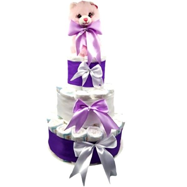 Tort pampers, MCF, Tort Personalizat pentru Baby Shower, pisica