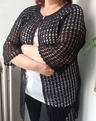 Cardigan croșetat, mărimea L