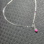 Colier argint perle naturale de culturarubin charm lant argint toggle asimetric minimalist boho chic - Transport gratuit
