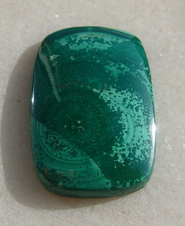 Cabochon malachit NATURAL aprox 5x21x33 mm