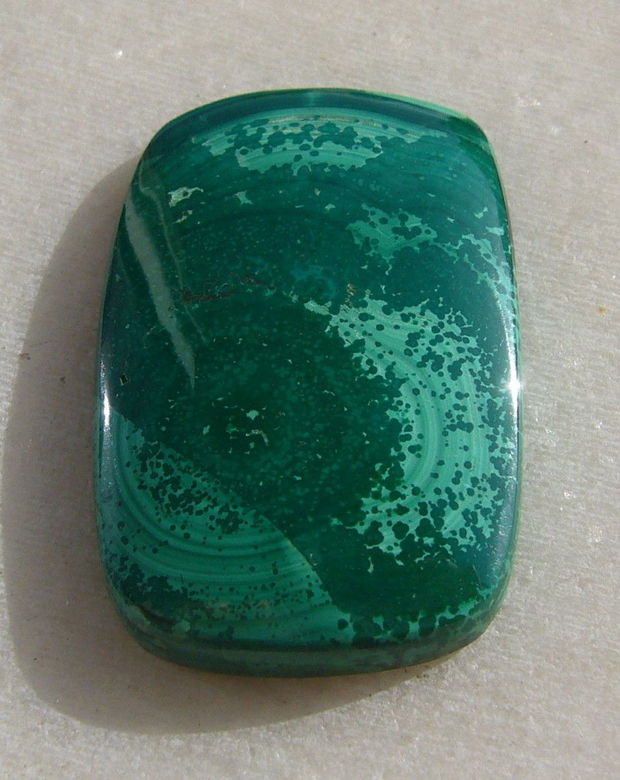 Cabochon malachit NATURAL aprox 5x21x33 mm