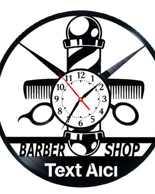 BARBERSHOP-ceas de perete (personalizabil)