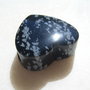 Pandantiv inima din Snowflake Obsidian aprox 13x28x29.5 mm