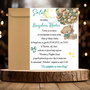 Invitatie botez baietei Ursulet cu baloane