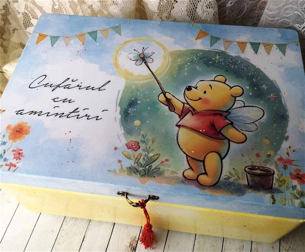 Cufar pentru botez - tema Winnie the Pooh