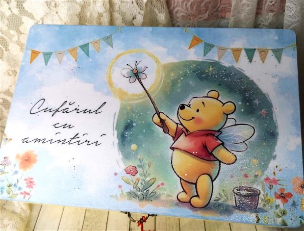 Cufar pentru botez - tema Winnie the Pooh