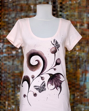 Tricou pictat manual, unicat Joy Collection