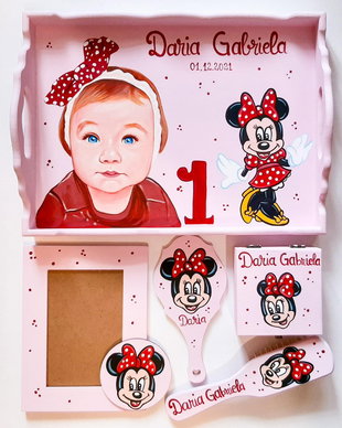 Set moț Portret și Minnie Mouse